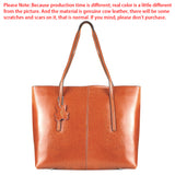 Royal Bagger Vintage Genuine Leather Tote Bags, Large Capacity Commuter Handbag, Luxury Shoulder Bag for Women 1681