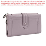 Royal Bagger Long Trifold Wallets for Women Genuine Cow Leather Large Capacity Clutch Wallet Fashion Coin Purse Card Holder 1562