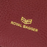 Royal Bagger RFID Blocking Coin Purses for Women, Fashion Kiss Lock Change Pouch, Double Clip Key Card Storage Bag 1858-1