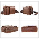 Royal Bagger Messenger Bag for Men Real Cowhide Retro Fashion Shoulder Bags Business Casual Man Sling Pocket Genuine Cow Leather